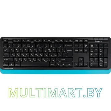Комплект клавиатура + мышь A4Tech Fstyler FG1010 (черный/синий) картинка 2